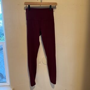 Lululemon Athletica Deep Red Leggings
